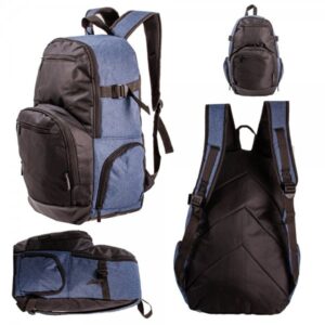 JBBP283 BLACK/NAVY BACKPACK WITH MULTIPLE POCKETS