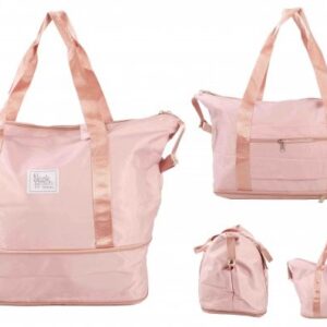 JBSH006 DUSKY PINK POLYESTER HOLDAL MULTI-PURPOSE EXPANDABLE BAG