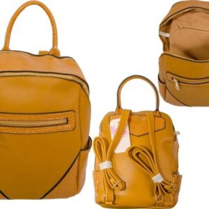 JBFB333 NICOLE BROWN PU BACKPACK MUSTARD