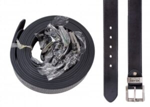 2753 ONE DOZEN BLACK BELT WITH LEATHER GRAIN