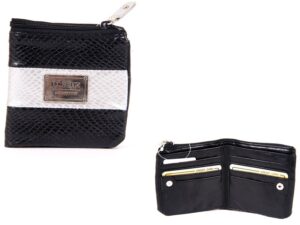 7451 BLACK/SILVER FAKE SNAKE PU PURSE
