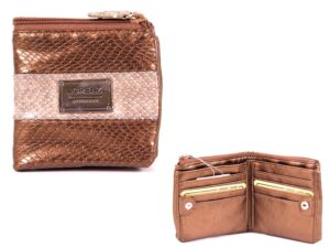7451 GOLD FAKE SNAKE PU PURSE