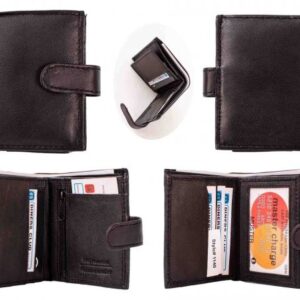 1140 RFID BLACK S. NAPPA PORTRAIT 3 SEC N. CASE WITH TAB WALLET