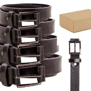 2708 BLACK 1'' ALL SIZE BELT WITH GUN METAL BUCKLE BOX OF 12