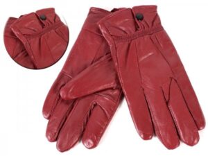 8910 EXTRA LARGE DARK RED SOFT LEATHER BUTTON