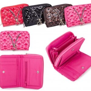 PU-30 PINK PU PURSE W/ CONCERTINA ZIP