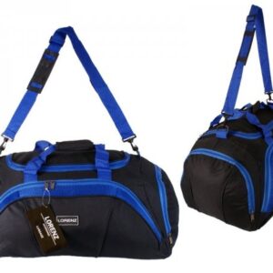 2630 BLACK/BLUE 20" HOLDALL WITH FRONT POCKET & SIDE POCKET