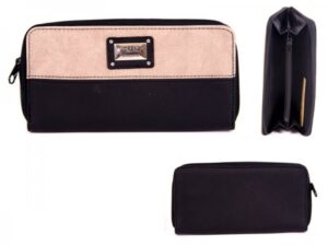 7584 BLACK TAN LNG CNTRST LTHR GRN PU ZIP RND PRSE, INNR ZP