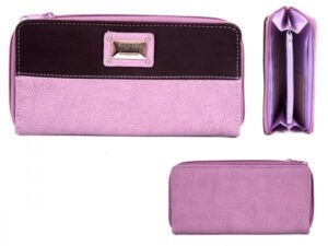 7584 PINK LNG CNTRST LTHR GRN PU ZIP RND PRSE, INNR ZP