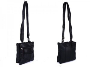 JBHB2556 BLACK PATCHWORK XBDY WITH 4 ZIPS