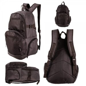 JBBP283 BLACK/GREY BACKPACK WITH MULTIPLE POCKETS