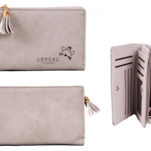 7141 GREY MEDIUM PU PERSE WITH CAT FEATURES