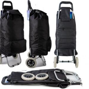 ST-02-B BLACK 2 WHEEL SHOPPING TROLLEY