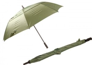 UU0066GR GREEN 30'' AUTO GOLF UMBRELLA WITH FIBRE GLASS