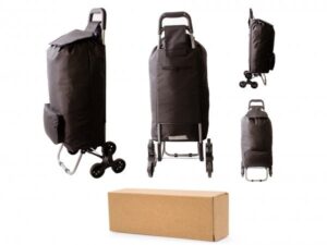 ST-09-B BLACK 6 WHEEL BOX OF 10 SHOPPING TROLLEY