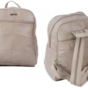 3759 GREY LARGE BACKPACK WITH LARGE TOP ZIP