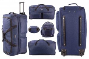 JBTB03M-TWILL NAVY TRAVEL TROLLEY BAG