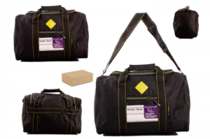 JBTB65-P BLACK/GREEN HOLDALL UNDER SEAT CABIN BAG BOX OF 20