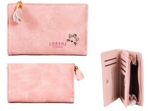 7141 PINK MEDIUM PU PERSE WITH CAT FEATURES