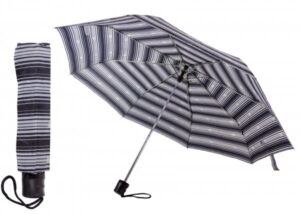 2801 BLACK AND WHITE STRIPES COMPACT UMBRELLA