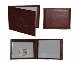 1498 BROWN DISABLED BADGE WALLET