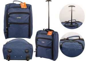 JBTB59 NAVY CABIN SIZED TROLLEY BAG