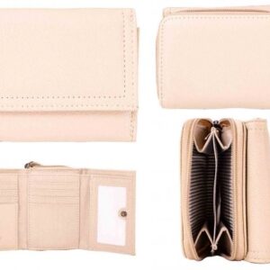 JBPS229 STONE LADIES PURSE WITH POP FRONT & 1 ZIP