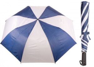 UU0345 2 SECTION FOLDAWAY GOLF UMBRELLA NAVY/WHITE