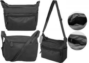 JBFB323 BLACK PU NICOLE BROWN BUM BAG