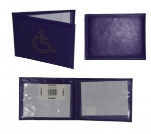 1498 PURPLE DISABLED BADGE WALLET