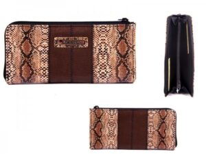 7515 BROWN PATNT SNK GRAIN LNG THIN SEMI ZIP RND PRS