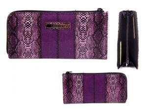 7515 PURPLE PATNT SNK GRAIN LNG THIN SEMI ZIP RND PRS