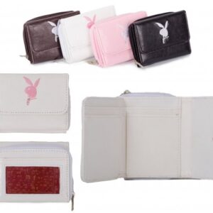 PU-1A WHITE RABBIT PURSE W/ZIP