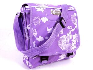 HT-1040 PURPLE FLORAL SHOULDER BAG