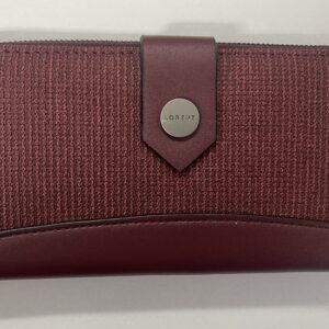 7241 BURGUNDY RFID LONG LORENZ PURSE