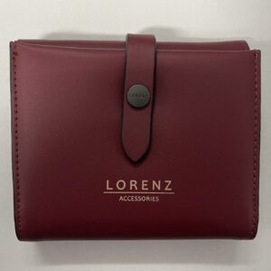 7193 LORENZ ACCESSORIES BURGUNDY RFID PURSE