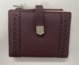 7163 BURGUNDY SMALL RFID PURSE