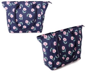 JBCB183 NAVY FLOWER HANDBAG NICOLE BROWN