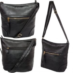 JBFB304 NICOLE BROWN PU HANDBAG BLACK