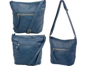 JBFB304 NICOLE BROWN PU HANDBAG BLUE