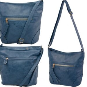 JBFB304 NICOLE BROWN PU HANDBAG BLUE