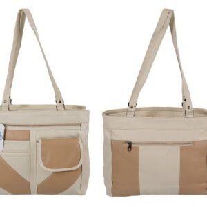 JBHB32-PP NICOLE BROWN PU HANDBAG BEIGE