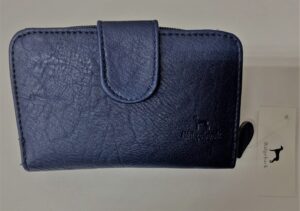 JBPS117 BLUE PURSE WITH POP FRONT PKT AND 1 ZIP