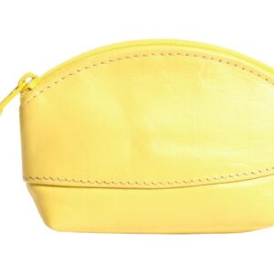LEATHER COIN PURSE YELLOW 0.50