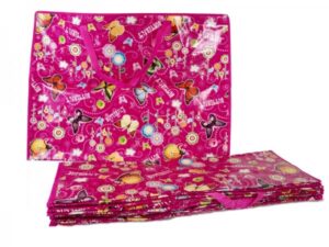 JBLND01 PINK BUTTERFLY LAUNDRY BAG SET OF 12