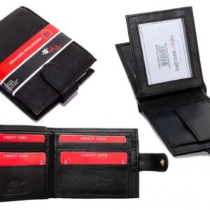 PR-03 COW NAPPA BRANDED MEN'S WALLET RFID