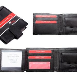 PR-06 COW NAPPA BRANDED MEN'S WALLET RFID