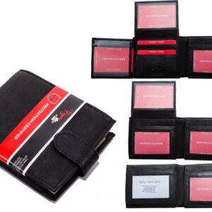 PR-08 COW NAPPA BRANDED MEN'S WALLET RFID