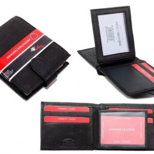 PR-10 COW NAPPA BRANDED MEN'S WALLET RFID