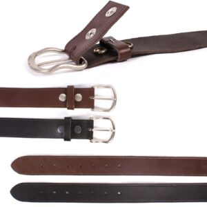 1.5" PRESS STUD BELT XXL BLACK